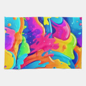 色の星雲 キッチンタオル (横)