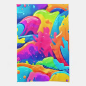 色の星雲 キッチンタオル (縦)