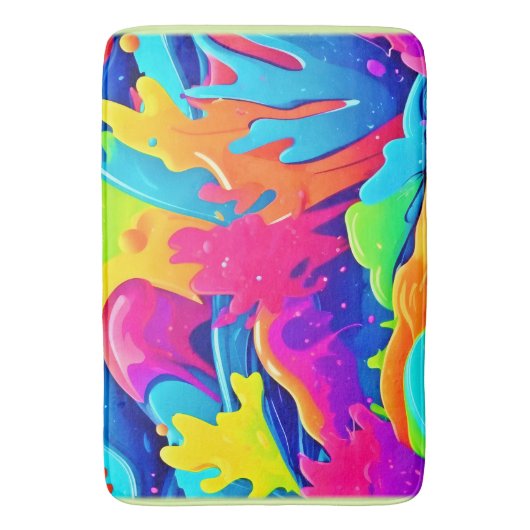 色の星雲 バスマット (正面縦)