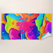 色の星雲 ビーチタオル (正面)