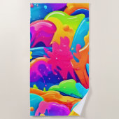 色の星雲 ビーチタオル (正面)