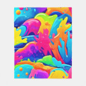 色の星雲 フリースブランケット (正面)