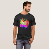 色の春祭り ホーリー2022 インド ヒンズー教 祝賀 Tシャツ (正面フル)