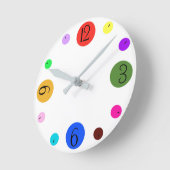 色の時間 ラウンド壁時計 (傾斜)