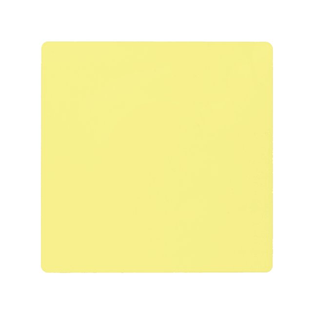 色の最高のパーソナライズ文字ロゴメタルウォールアート メタルプリント (正面)