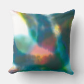 色の染み、青みがかった入浴の上にデジタルミズル クッション (正面)