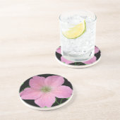 色の植物の淡いピンクのゼラニウムの花 コースター (側面)