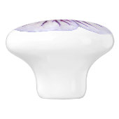 色の植物の淡いブルーのゼラニウムの花 セラミックノブ (側面)