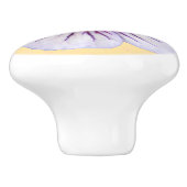 色の植物の淡いブルーのゼラニウムの花 セラミックノブ (側面)