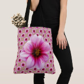 色の植物の花のピンク トートバッグ (クローズアップ)