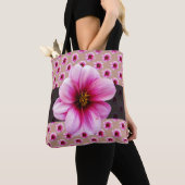 色の植物の花のピンク トートバッグ (クローズアップ)