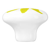 色の植物の黄色いArnicaの野生の花 セラミックノブ (側面)