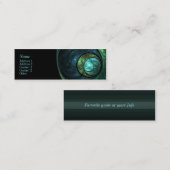 色の概念の接触の名刺 スキニー名刺 (正面/裏面)