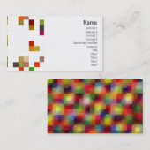 色の正方形-ビジネス 名刺 (正面/裏面)