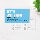 色の歯のホワイトニング・アフターケアに関する指示  (デスク)