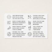 色の歯のホワイトニング・アフターケアに関する指示  (裏面)