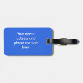 色の波パーソナライズされた ラゲッジタグ (裏面横)