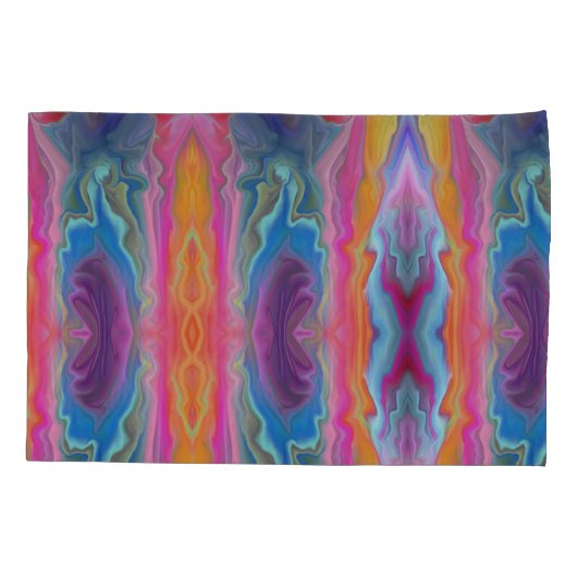 色の波紋 枕カバー (裏面)