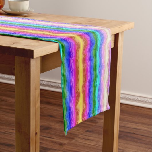 色の波 ショートテーブルランナー (インサイチュ)