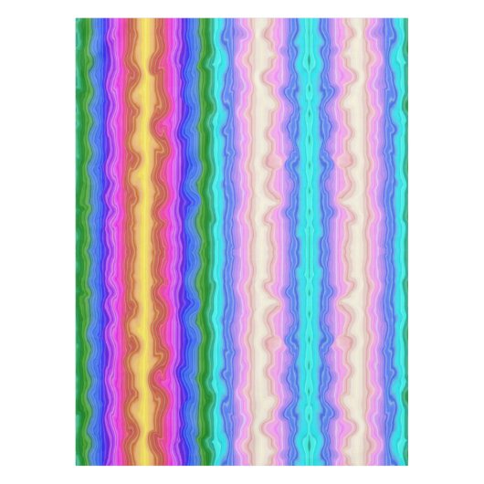 色の波 テーブルクロス (正面)