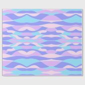 色の波 ラッピングペーパー (フラット)