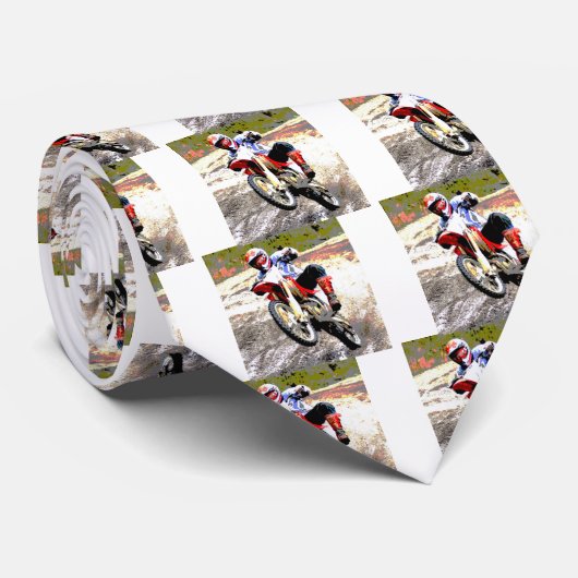 色の泥で動く土のバイク ネクタイ (ロール)