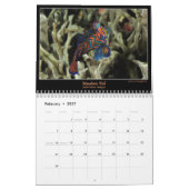 色の海洋 カレンダー (2月 2027)