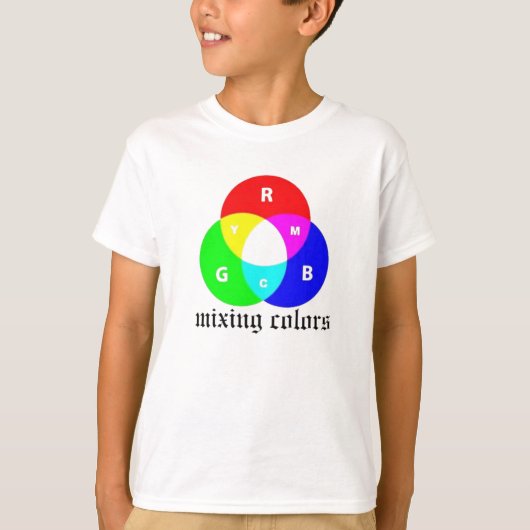 色の混合 Tシャツ (正面)