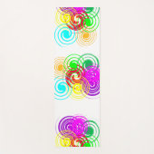 色の渦巻き ヨガマット (正面)