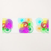 色の渦巻き ヨガマット (正面(横))