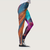 色の渦巻き レギンス (右)