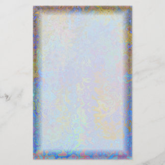 色の渦巻のボーダー 便箋