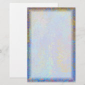 色の渦巻のボーダー 便箋 (正面/裏面)