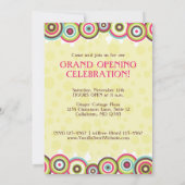 色の渦巻の招待状 招待状 (裏面)