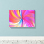 色の渦 キャンバスプリント (インサイチュ (ウッドフロア))