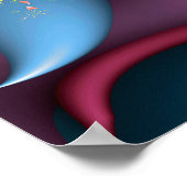 色の渦 ポスター (角)