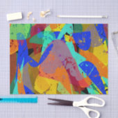 色の渦 薄葉紙 (クラフト)