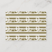 色の濃い絨毯は左右対称の幾何学的な特徴を持つ プレイスカード (裏面)