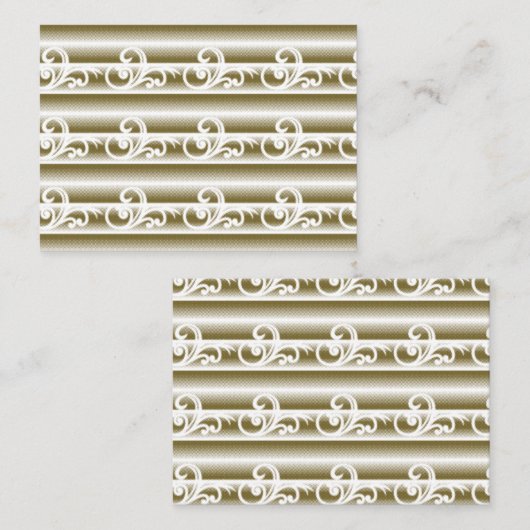 色の濃い絨毯は左右対称の幾何学的な特徴を持つ プレイスカード (正面/裏面)