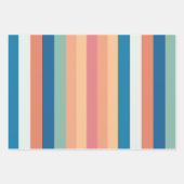 色の濃淡ストライプ付け ラッピングペーパーシート (正面3)