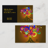 色の火山にじみ出ること 名刺 (正面/裏面)