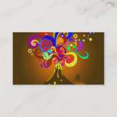 色の火山にじみ出ること 名刺 (裏面)