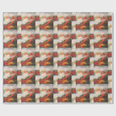 色の炎 ラッピングペーパー (フラット)