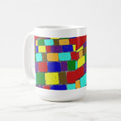 色の煉瓦道のクラシックのマグ! コーヒーマグカップ (正面左)