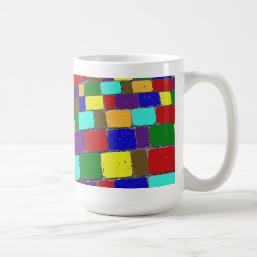 色の煉瓦道のクラシックのマグ! コーヒーマグカップ (右)