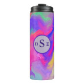 色の爆発のモノグラム タンブラー (正面)