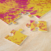 色の爆発の明るい音楽ノート ジグソーパズル (側面)