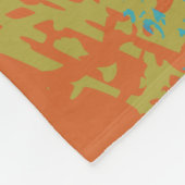 色の爆発の明るい音楽ノート フリースブランケット (角)