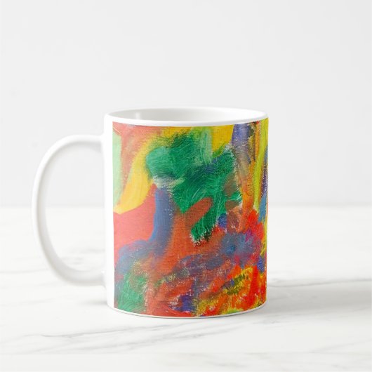 色の爆発 コーヒーマグカップ (左)