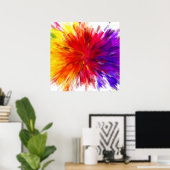 色の爆発 ポスター (ホームオフィス)